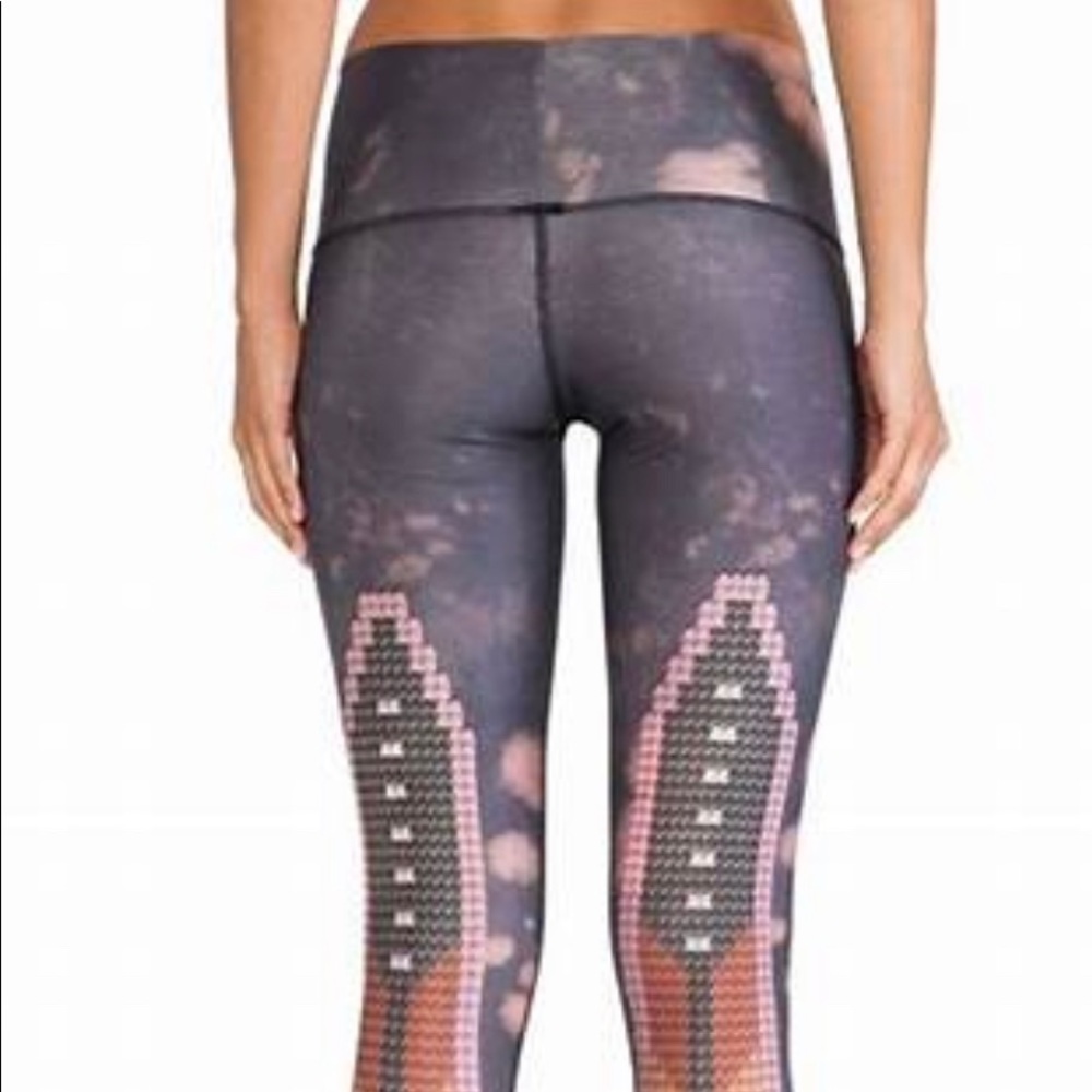 Sacred Feather Hot Pant in Charcoal by Teeki - size Medium